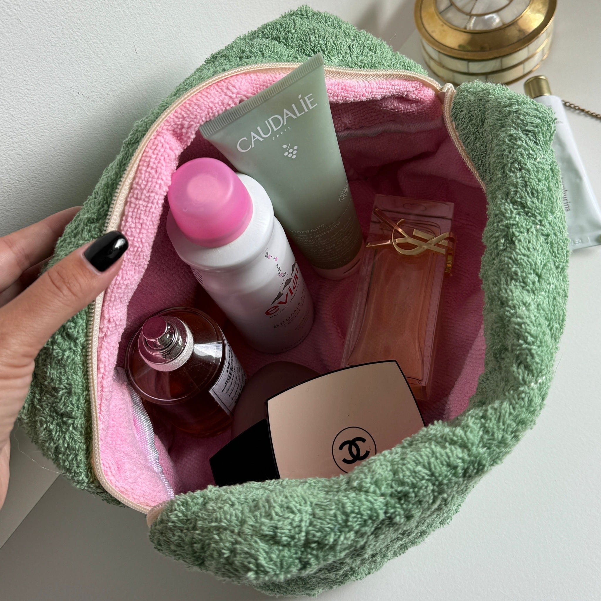 Moon Nude Olive Large Makeup Bag