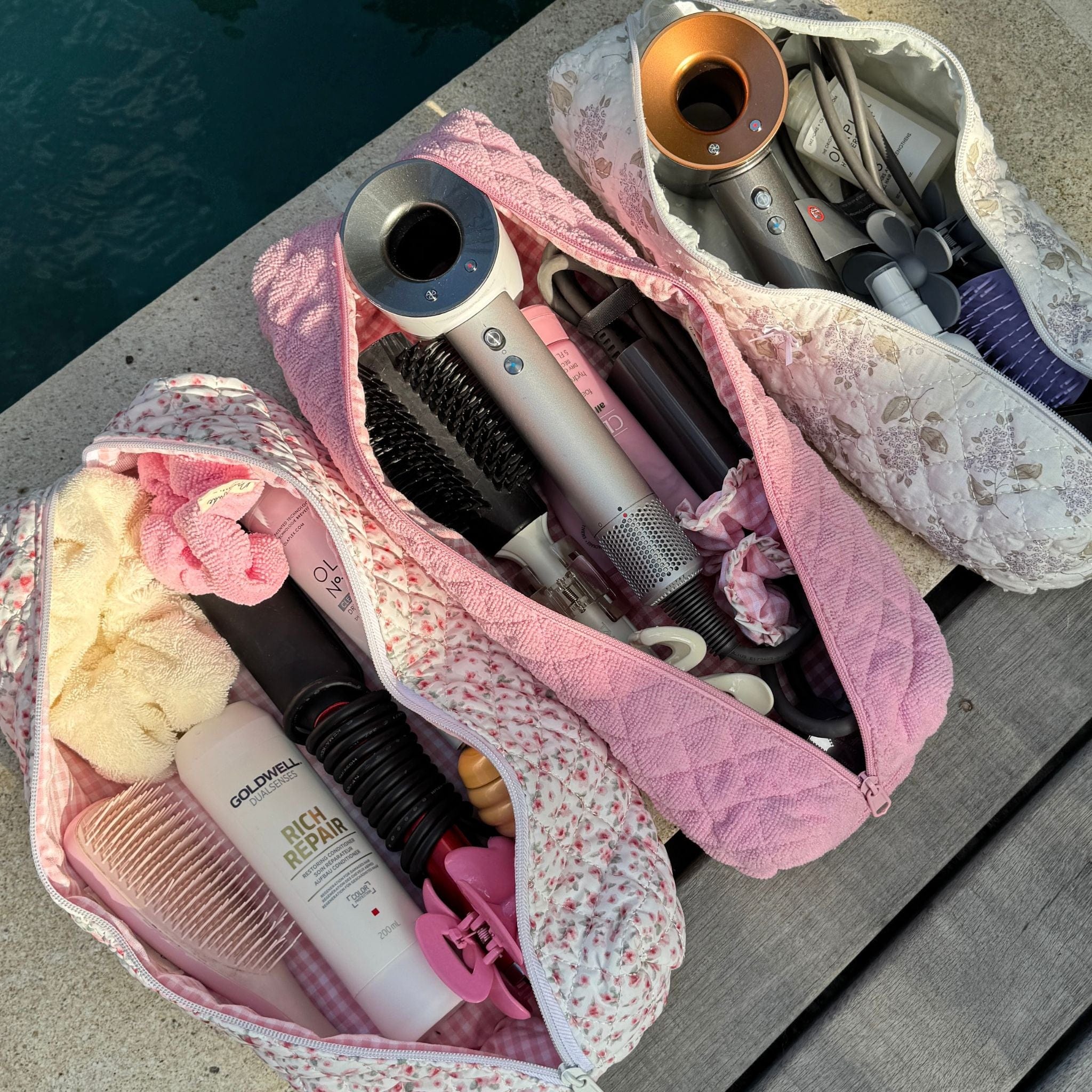 Peony - Hair Tool Bag - Moon Nude