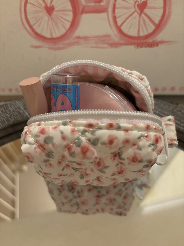 Moon Nude Peony Keychain Bag